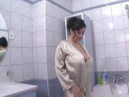 Kinky milf rubs her giant udders in a soapy bubble bathtub. Bathing Porn Grand