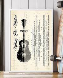 Nothing Else Matters Lyrics Guitar Poster Tagotee