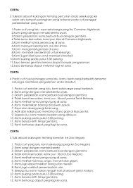 Percakapan 3 orang bahasa inggris. Karangan Kumpulan B