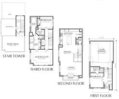 3 Story Townhouse Floor Plan With Roof Deck Floor Plans Roof Deck How To Plan