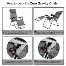Phi villa zero gravity lounge chair. 2pcs Zero Gravity Lounge Chair Grey With Portable Cup Holder Table