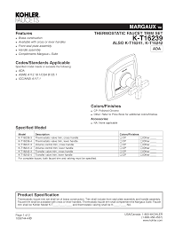 Kohler forte single handle faucet leaks. Kohler K T16242 4 Af K T16242 3 Sn Specification Manualzz