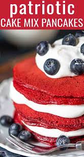 Cake For Breakfast You Bet These Quick 5 Ingredient Cake Mix Pancakes Are A Festive And Easy Way To Make Pancakes In 2020 Cake Mix Pancakes Cake Mix Breakfast Cake