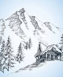 Drawing Pencil Nature Landscape 39 Ideas Landscape Sketch Landscape Drawings Landscape Pencil Drawings