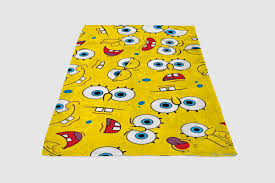 ** fleece fabric **for sale is 1 yard + 35 inches of hard to find spongebob squarepants fleece it's perfect for making tie blankets, blankets, pillow cases, clothes. Spongebob Fleece Blanket