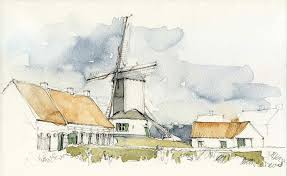 See more ideas about tattoos, tattoo designs, watercolor tattoo. Gistel Oostmolen Belgie Urban Sketching Drawing Illustrations Watercolor Landscape Paintings