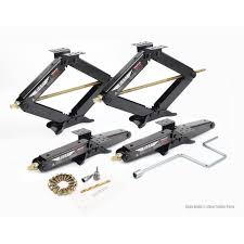 Best rv stabilizer jack reviews. Set Of 4 7500 Lb Heavy Duty 24 Rv Trailer Stabilizer Leveling Scissor Jacks W Handle Dual Power Drill Sockets Mounting Screws Walmart Com Walmart Com