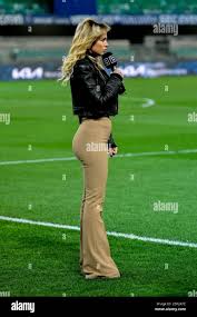 Diletta Leotta Italian television presenter during Hellas Verona vs  Juventus FC, Italian football Serie A match, V - Photo .LiveMediaAlessio  Marini Stock Photo - Alamy