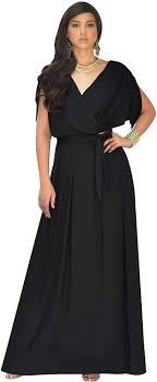 Any links with examples would be great. Amazon Com Koh Koh Womens Long Semi Formal Short Sleeve V Neck Floor Length Maxi Dress Gown Clothing
