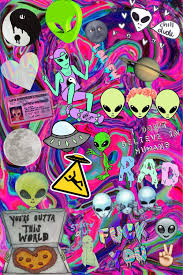 If you're in search of the best ufo wallpaper, you've come to the right place. Alien Wallpaper And Pizza Image Trippy Alien Backgrounds Iphone 683x1024 Download Hd Wallpaper Wallpapertip