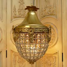 Details Zu Korblüster Decke Kronleuchter Leuchter Lampe Lüster Kristalllüster Empire Ig134