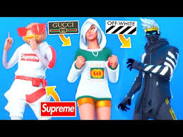 Battle royale and save the world. I Recreated Popular Clothing Brands On Fortnite Skins Supreme Fish Stick Off White Adidas Youtube