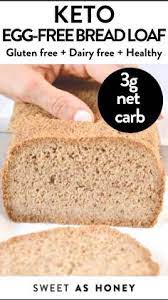 Eggless Vegan Keto Bread Loaf With Almond Flour Recipe Almond Flour Bread Recipes Recipes Almond Flour Bread