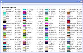 Shows The Predefined Brushes Defined By The System Brushes