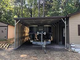 The term is used to contrast with housing developments where multiple units are constructed as part of a housing estate or city street. Midwest Steel Carports Free Standing Metal Lean To