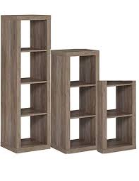 Better Homes And Gardens 3 Piece Cube Organizer Storage Bookshelf In Rustic Gray Bundle Set Review Cube Organizer Better Homes And Gardens Bookshelves