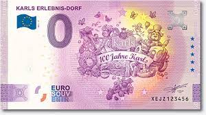 Durch die abschaffung hat die note an beliebtheit gewonnen und wurde somit bei sammlern begehrter. 0 Euro Souvenirschein Karls Erlebnis Dorf 100 Jahre Sammleredition 2021