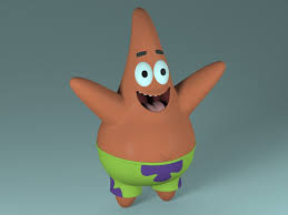 3d Model Character Patrick Stars 3d Model Character Cartoon American Cartoons