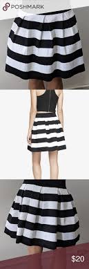 Black And White Striped Pleated Skirt Express Black White Striped Pleated Skirt Black White Stripes Pleated Skirt Cute Skirts