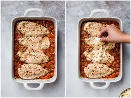 I recommend marinating your chicken packs in the refrigerator for ideally, you can plan ahead and pop your frozen chicken pack in the fridge and let it rest. Pesto Baked Chicken With Tomatoes Recipe Little Spice Jar