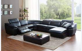 Divani Casa Jasper Modern Black Leather Sectional Sofa Vgkk1728 Blk Sectional Sofa Couch Leather Sectional Sofa Best Leather Sofa
