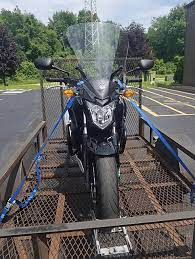Prepare the soft loops for the triple trees. The Complete Motorcycle Tie Down Securement Guide