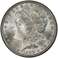 1900 morgan silver dollar values and prices past sales