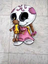 Nina Calavera De La Leyenda De La Llorona Tecnica 3d Leyenda De La Llorona La Llorona Dia De Muertos