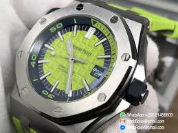 Maybe you would like to learn more about one of these? Ap Royal Oak Offshore Diver Watch 15710 Green Theme Green Dial Steel Case On Xs Rubber Strap A3120 Jf 1 1 Best Edition Noob Watch The Best Swiss Replica Watches From China Noob Factory