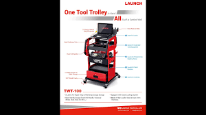 Accessories & peripherals, diagnostic card. Launch Twt 100 Tool Trolley For Diagnostic Tool Installation Youtube