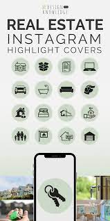 50 Real Estate Instagram Story Highlight Covers Green And Black Story Highlight Icons For Real Estate Agents Social Media Icons Instagram Story Story Highlights Instagram