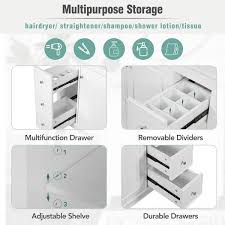 Tenleaf 36 in. Single Sink Freestanding White Bath Vanity with White  Ceramic Top and 4-Drawer Unassembled R00016AAK
