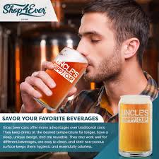Buy Shop4Ever Uncle's Sippy Cup Engraved Beer Can Glass Funny New Uncle  Gift Promoted To Uncle Online at Low Prices in India