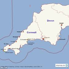 Es wird auf schönes 280gsm papier gedruckt, das alle originalfarben des drucks verbessert. Stepmap Cornwall Und Devon Landkarte Fur Welt