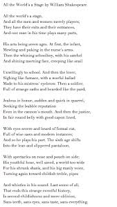 All The World S A Stage And All The Men And Women Merely Players One Of Shakespeare S Best Known Monologues Fr Monologues Best Friend Notes Philosophy Quotes