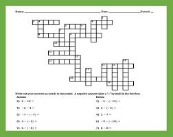For extra credit list all of the factors of these two numbers. Subtracting Integers Crossword Puzzle Integers Subtraction Puzzle