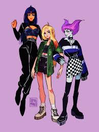 New 2017 lol game jinx cosplay costume party carnival halloween costumes for women. Blackfire Terra And Jinx By Sophia Manio Teentitans
