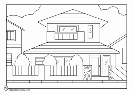 Gambar rumah hitam putih untuk mewarnai. Download 133 Gambar Mewarnai Anak Tk Sd Pdf Hewan Bunga Dll