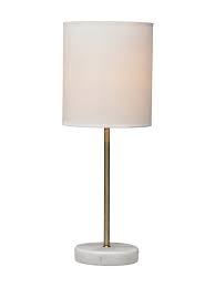 Metal and glass 16 in. New Small Marble Base Table Lamp Brass Lamp Brass Table Lamps Table Lamp