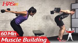60 Min Upper Body Workout At Home With Dumbbells Chest And Back Routine Exercises For Women Men Youtube