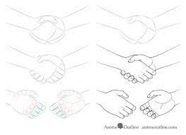 Shake hands clipart transparent png clipart images free download. How To Draw A Handshake Step By Step Animeoutline