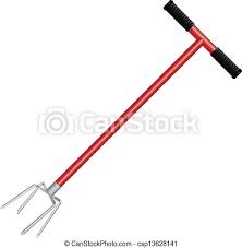 It has a set of four curved teeth that work up the earth. Garden Claw Tool For Loosening The Soil In The Garden Vector Illustration Canstock
