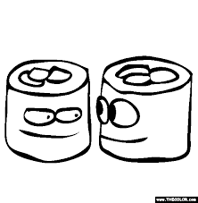 Maybe you would like to learn more about one of these? Sushi Rolls Coloring Page Free Sushi Rolls Online Coloring