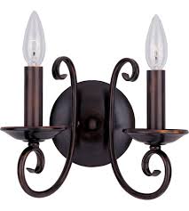 Maxim 70002oi Loft 2 Light 10 Inch Oil Rubbed Bronze Wall Sconce Wall Light