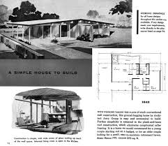 Plan 1843 Architect Jerry Gropp New Homes Guide 1956 Mid Century Modern House Plans How To Plan Mid Century Modern House