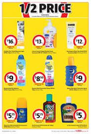 Sunscreen ingredients work in two ways: Coles Catalogue Half Price Sunscreens 2 Jan 2018