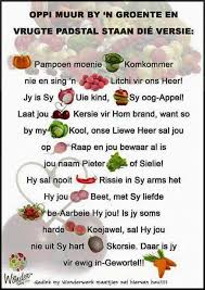Groente En Vrugte Afrikaans Afrikaans Quotes Afrikaanse Quotes