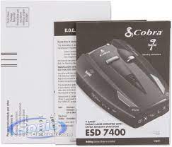 This cobra esd 7570 review gives you a trustworthy detection for a cheap cost. Cobra Esd 7400 Esd7400 9 Band Radar Laser Detector