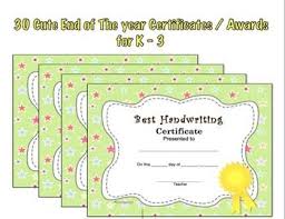 End Of The Year Awards Superlatives 30 Cute Fillable Editable Certificates K 5 Editable Certificates Superlatives Blank Certificate
