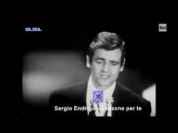 Canzone per telive 18 febbraio 1981. Sergio Endrigo Canzone Per Te Youtube